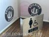 Women ACCESSIBLE Restroom Projection Sign- Women ACCESSIBLE Restroom 3D SAFETY SIGN Women ACCESSIBLE Restroom Projection Sign- Women ACCESSIBLE Restroom 3D SAFETY SIGN
