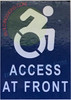 Access at Front STICKERSTICKER Access at Front STICKERSTICKER