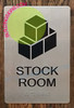 Stock Room SIGNAGE -Braille SIGNAGE with Raised Tactile Graphics and Letters Stock Room SIGNAGE -Braille SIGNAGE with Raised Tactile Graphics and Letters