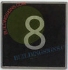 ELEVATOR FLOOR NUMBER 8 SIGN- ELEVATOR JAMB PLATE FLOOR 8 SIGNAGE ELEVATOR FLOOR NUMBER 8 SIGN- ELEVATOR JAMB PLATE FLOOR 8 SIGNAGE