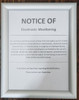 Notice of Electronic Monitoring sign- frame Notice of Electronic Monitoring sign- frame