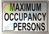 MAXIMUM OCCUPANCY PERSONS HPD SIGN MAXIMUM OCCUPANCY PERSONS HPD SIGN