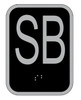 Elevator floor number SB sign- Elevator Jamb Plate SB Elevator floor number SB sign- Elevator Jamb Plate SB