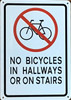 NO BICYCLES HPD SIGN NO BICYCLES HPD SIGN