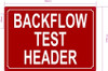 NYC BACKFLOW TEST HEADER SIGN