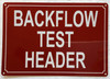 BACKFLOW TEST HEADER COMPLIANCE SIGN