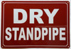 DRY STANDPIPE SAFETY SIGN