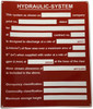 HYDROLIC SYSTEM SAFETY SIGN