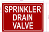 HPD SPRINKLER DRAIN VALVE SIGN