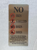 NO BIKES, STROLLERS BOXES, NO STOARGE IN HALLWAY SAFETY SIGN