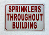 FD SPRINKLERS THROUGHOUT BUILDING SIGN
