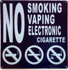 NYC NO SMOKING NO VAPING NO ELECTRONIC CIGARETTE SIGN