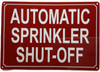 FD BUILDING PARTIALLY SPRINKLERED SIGN