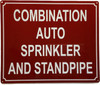 HPD COMBINATION AUTO SPRINKLER AND STANDPIPE SIGN