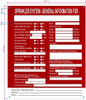FD SPRINKLER SYSTEM GENERAL INFORMATION SIGN