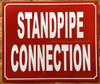 NYC STANDPIPE CONNECTION SIGN