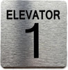 ELEVATOR NUMBER 1 THE PARK AVE LINE SAFETY SIGN