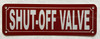 SHUT-OFF VALVE COMPLIANCE SIGN