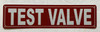 HPD TEST VALVE SIGN