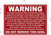 FD WARNING