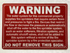 WARNING