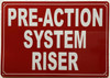 PRE-ACTION SYSTEM RISER SIGN