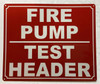 HPD FIRE PUMP TEST HEADER SIGN