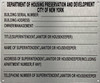 HPD SERIAL NUMBER WITH SUPER NAME SIGNS