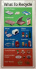 NYC RECYCLING WHAT TO RECYCLE  SAFETY SIGN