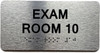 EXAM ROOM SAFETY SIGNS WITH RAISED LETTERS