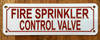 FIRE SPRINKLER CONTROL VALVE COMPLIANCE SIGN