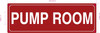 FD PUMP ROOM SIGN