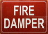 FIRE DAMPER COMPLIANCE SIGN