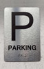 NYC FLOOR NUMBER SIGN WITH RAISED LETTERS THE PARK AVE LINE (PARKING)