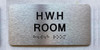FD HWH ROOM SIGN / HOT WATER HEATER ROOM SIGN WITH RAISED LETTERS