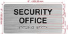FD SECURITY OFFICE SIGN WITH RAISED LETTERS