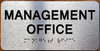 MANAGMENT OFFICE SIGN WITH RAISED LETTERS