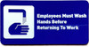 RESTROOM SAFETY SIGN RAISED LETTERS