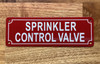 FD SPRINKLER CONTROL VALVE SIGN