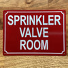 FD SPRINKLER VALVE ROOM SIGN
