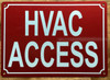 HVAC ACCESS COMPLIANCE SIGN