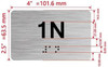 FD APT NUMBER 1N SIGN-UNIT NUMBER SIGN WITH RAISED LETTERS