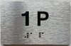 APT NUMBER 1P SIGN-UNIT NUMBER SIGN WITH RAISED LETTERS