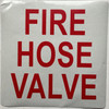 FIRE HOSE VALVE STICKER/DECAL