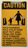 ESCALATOR RULE STICKER SAFETY SIGN