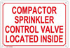 Compactor Sprinkler Control Valve Located Inside Compactor Sprinkler Control Valve Located Inside