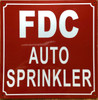 HPD FDC AUTO SPRINKLER SIGN