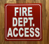HPD FIRE DEPARTMENT ACCESS SIGN/FD ACCESS SIGN