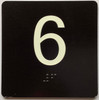 ELEVATOR FLOOR NUMBER THE LEXINGTON AVE LINE (6TH FLOOR) COMPLIANCE SIGN