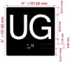 ELEVATOR FLOOR NUMBER THE LEXINGTON AVE LINE (UG- UNDER GROUND) SAFETY SIGN